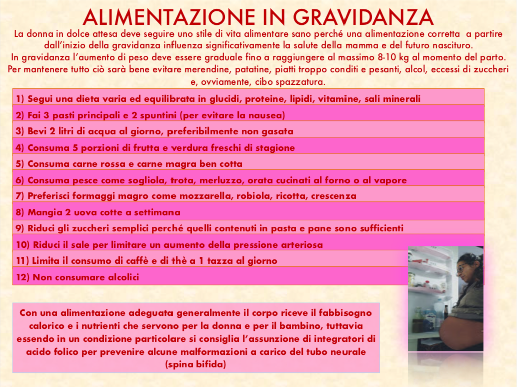 alimentazione in gravidanza